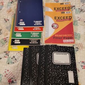 11ct Assorted Notebooks and Filler Paper Set